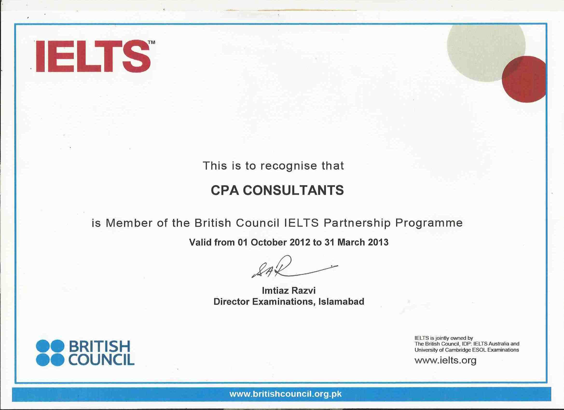 British Council Affiliation 